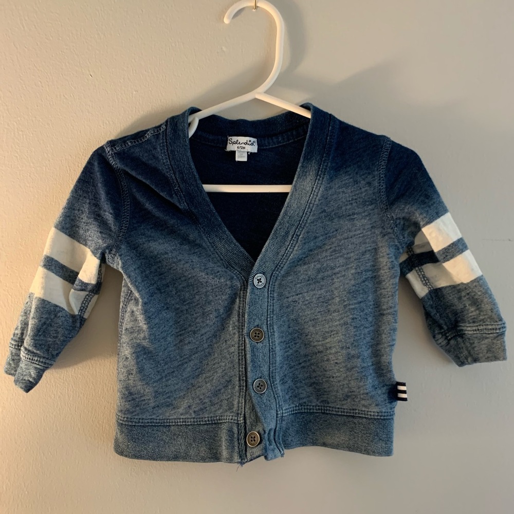 Spendid blue ombre cardigan for baby 6-12 months